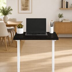 Solid Oak Wood Table Top Dark Brown 60x50x2 cm Treated Live Edge Replacement