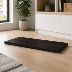 Your New Solid Oak Table Top - Dark Brown 80x60x6 cm