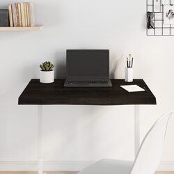 Dark Brown Oak Wood Tabletop 100x40x2 cm for Your Needs