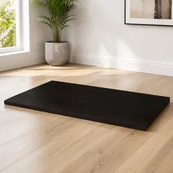 Your Perfect Solid Oak Tabletop 100x50x2cm in Dark Brown