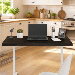 Table Top Dark Brown Solid Oak Wood 100x50x6 cm Treated Replacement Surface