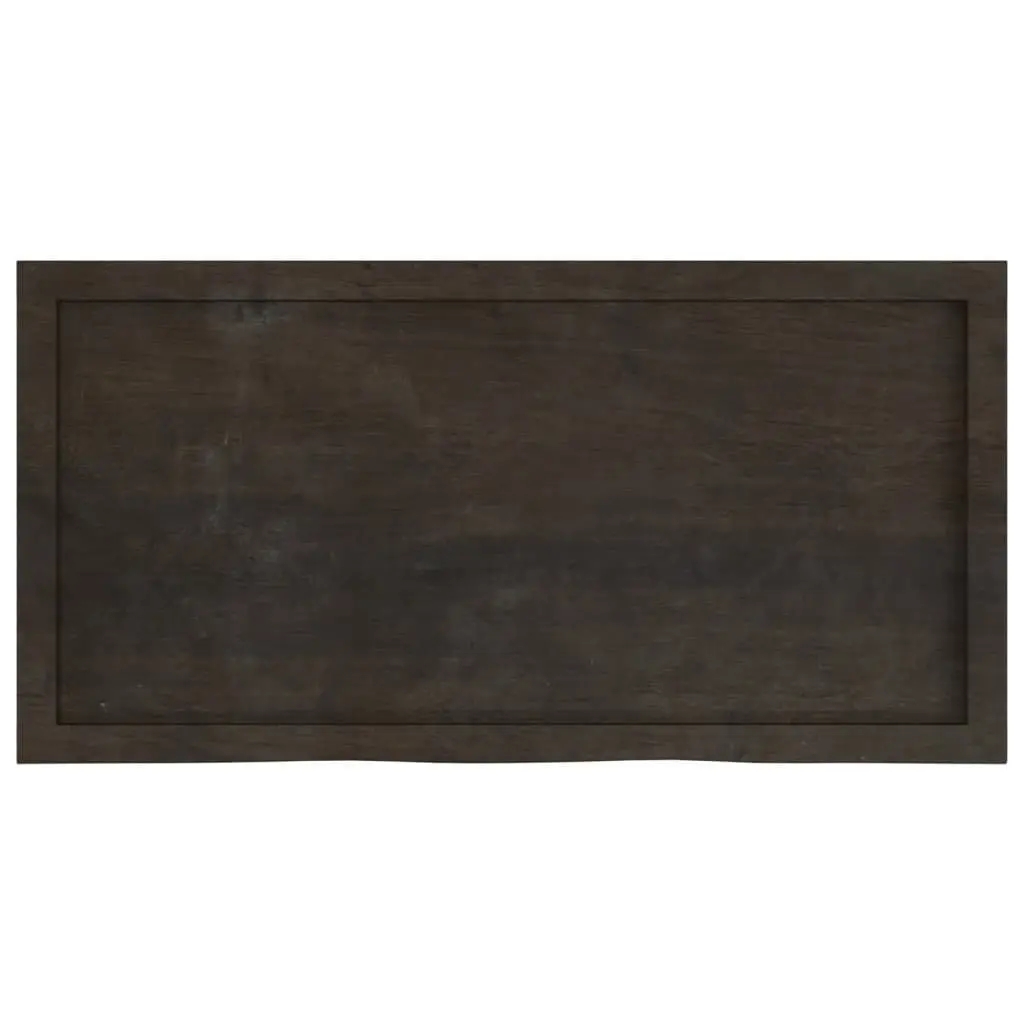 Dark Brown Oak Tabletop 100x50x6 cm