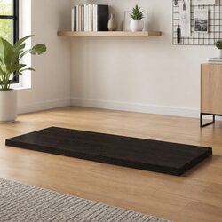 Friendly Solid Oak Table Top 100x60 cm in Dark Brown