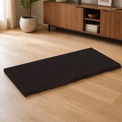 Unique Solid Oak Wood Table Top 120x60cm Dark Brown and Foldable