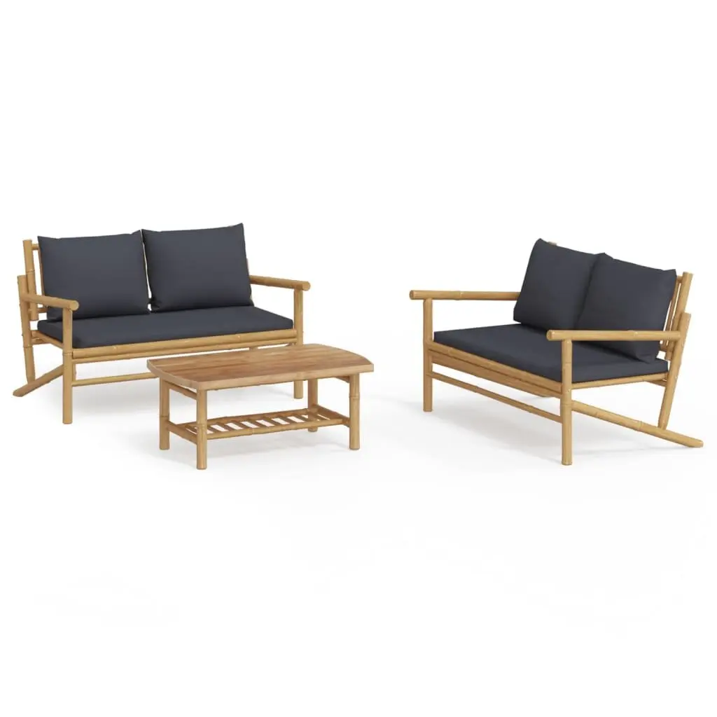 Bamboo Lounge Set for Outdoor Spaces