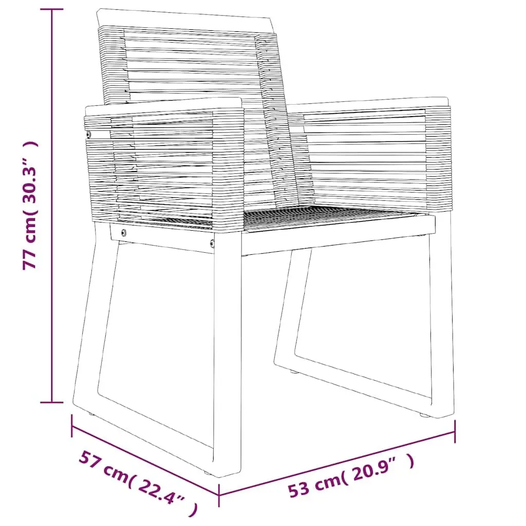 Outdoor Dining Set 7 Pieces Weather Resistant Black Rattan Chairs Table