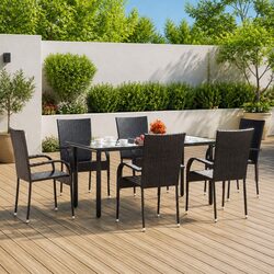 Create a Cozy Outdoor Space with This 7-Piece Dining Set