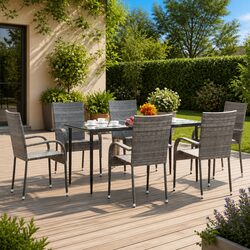 Create Memories with Our 7-Piece Garden Dining Set