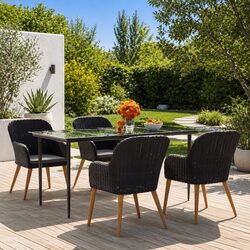 Your Outdoor Dining Experience - 5 Piece Set with Cushions