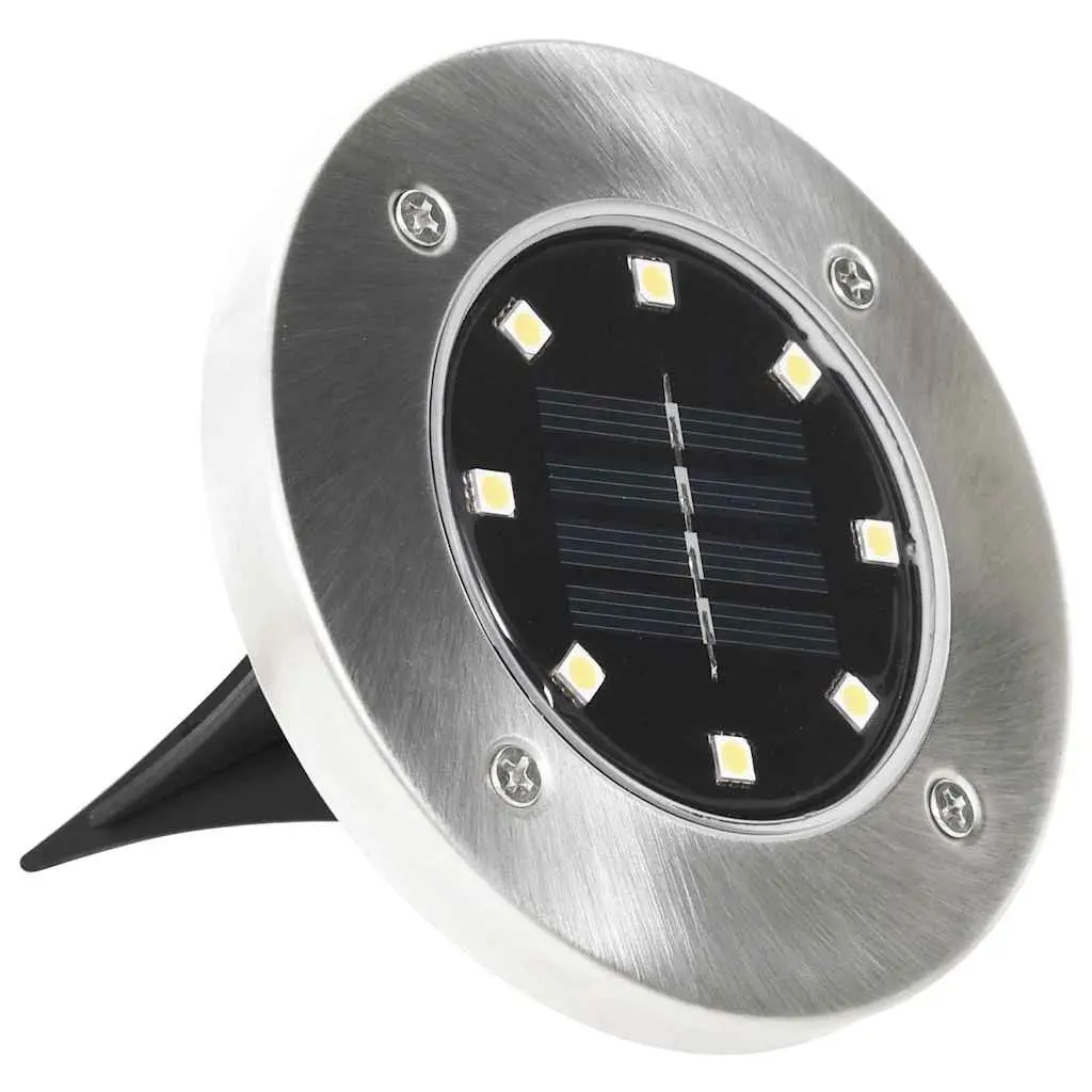 Solar Ground Lights RGB 8 Piece Outdoor Garden Patio Path Landscape Lighting
