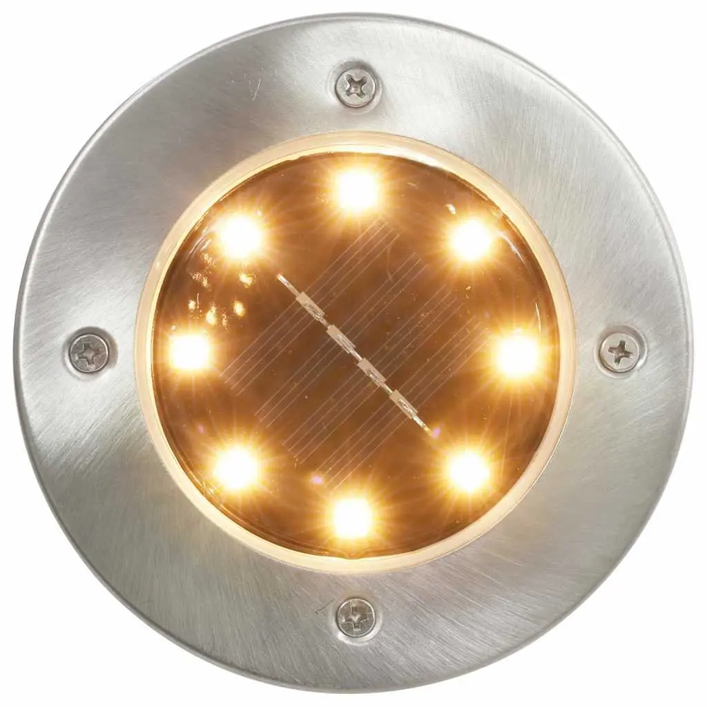 Solar Ground Lights RGB 8 Piece Outdoor Garden Patio Path Landscape Lighting
