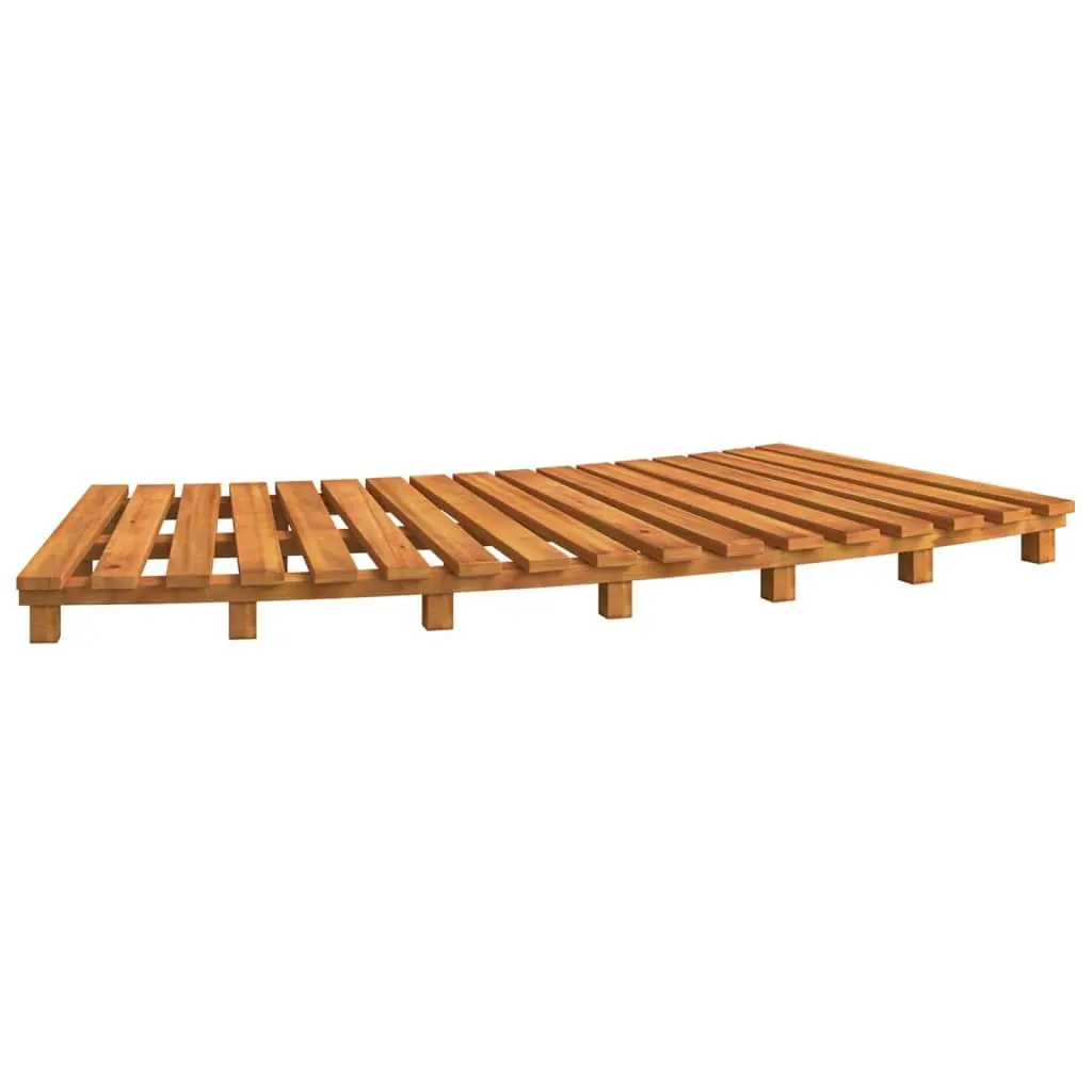 Hot Tub Surround Rattan Wood Outdoor Spa Accessories Black 2 Piece