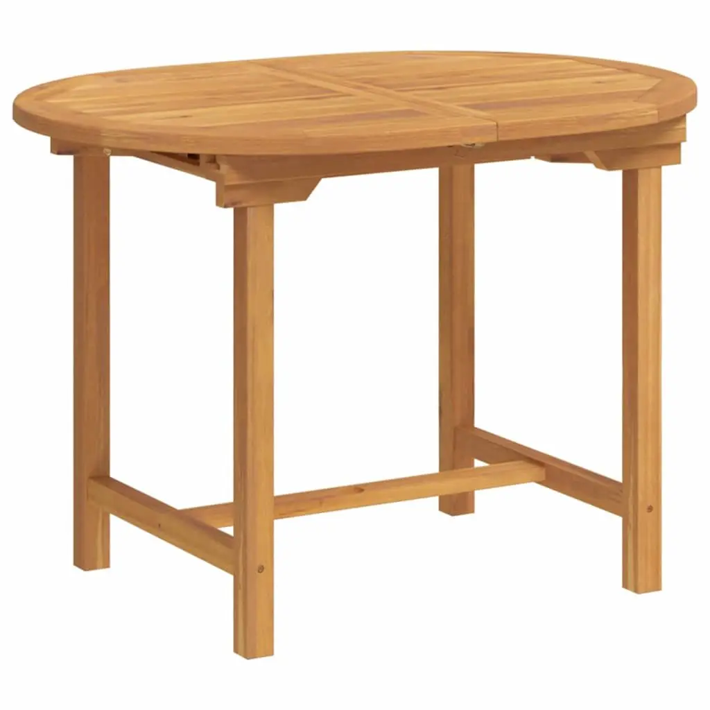 Garden Dining Set 7 Pieces Brown Teak Wood Outdoor Table Chairs Furniture