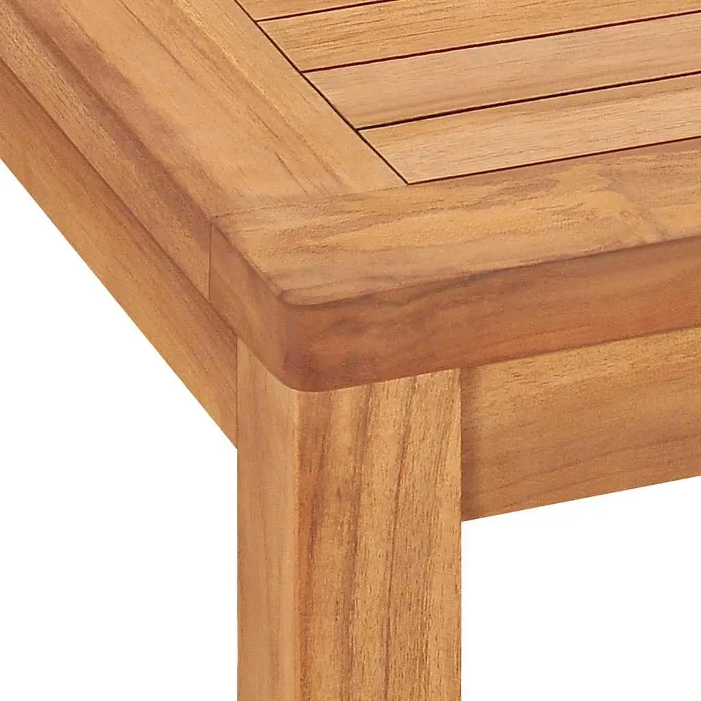 Garden Dining Set 3 Piece Outdoor Furniture Brown Solid Wood Table Benches