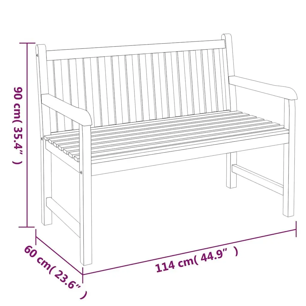 Garden Dining Set 3 Piece Outdoor Furniture Brown Solid Wood Table Benches