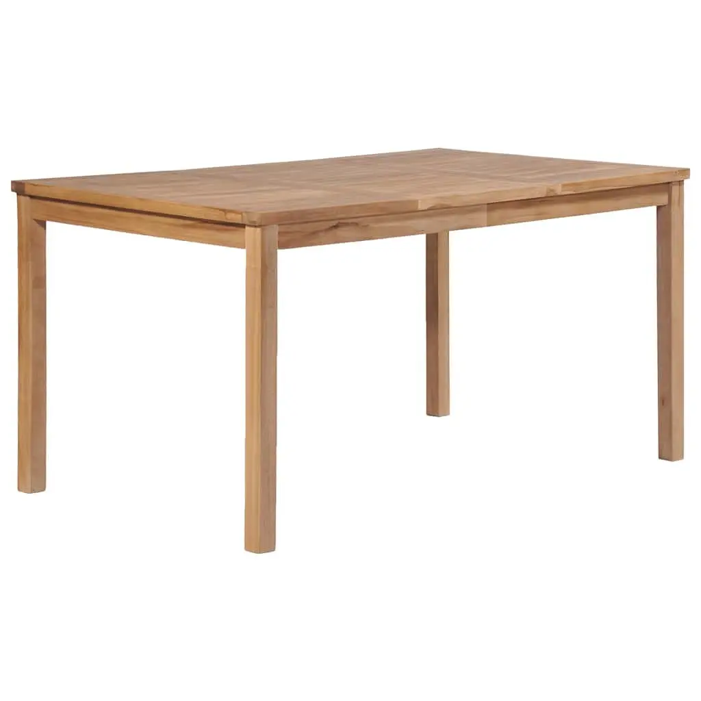 Garden Dining Set Teak Wood 3 Piece Outdoor Furniture Brown