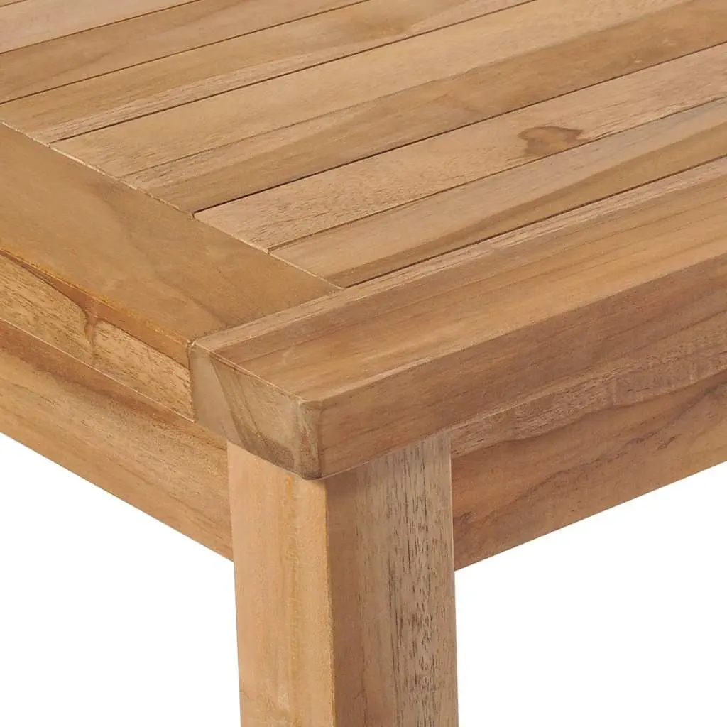 Garden Dining Set Teak Wood 3 Piece Outdoor Furniture Brown