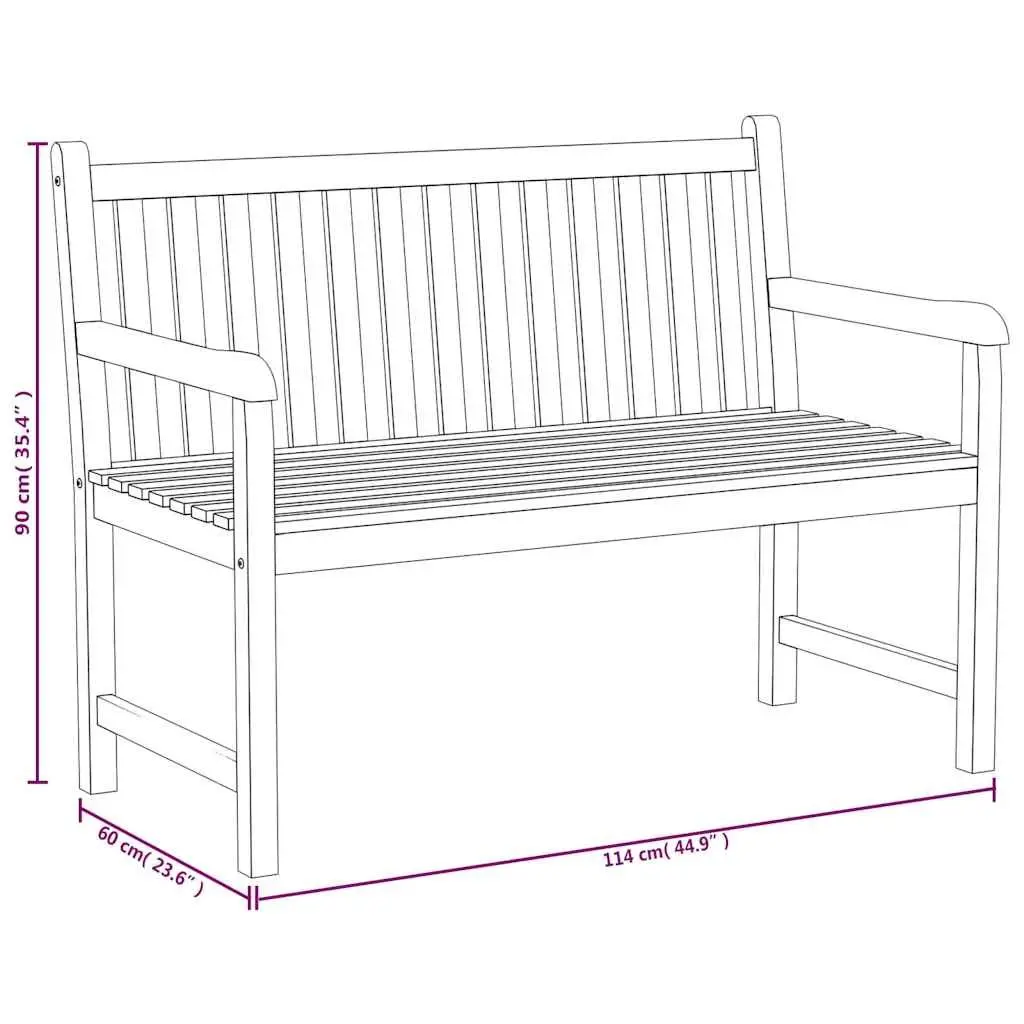 Garden Dining Set Teak Wood 3 Piece Outdoor Furniture Brown
