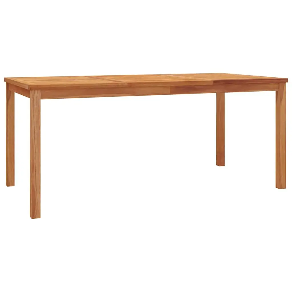 Garden Dining Set Solid Teak Wood 5 Piece Outdoor Furniture Brown