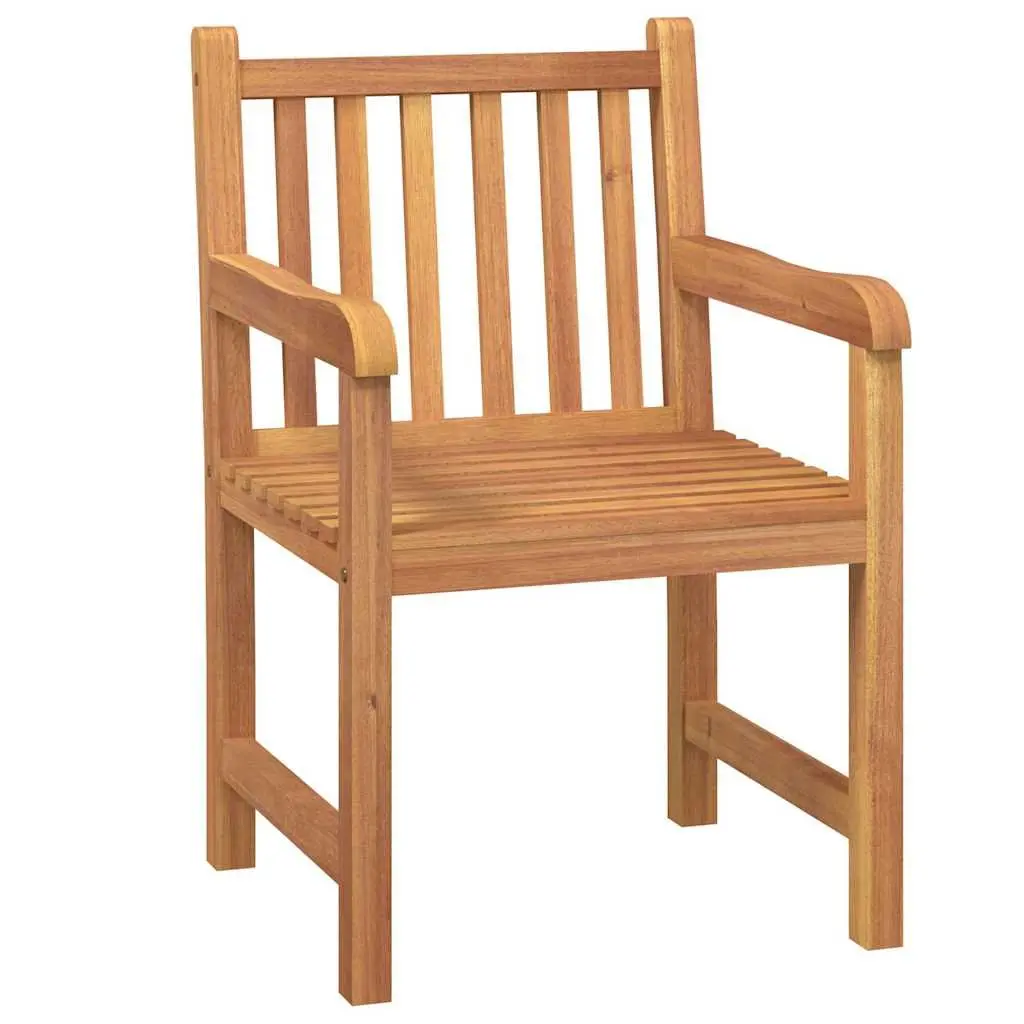 4 Piece Garden Dining Set Solid Teak Wood Table Bench Chairs Outdoor Furniture