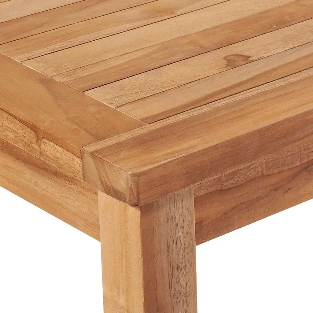 5 Piece Solid Wood Garden Dining Set Teak Outdoor Furniture Table Chairs Benches