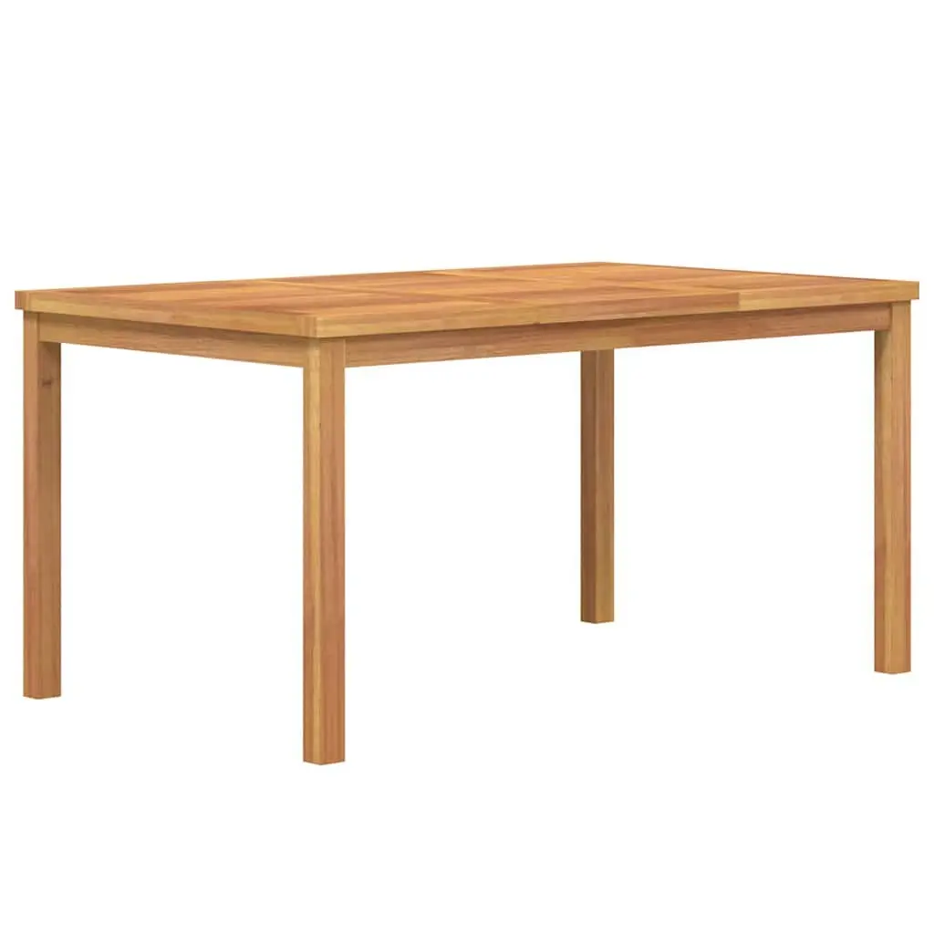 5 Piece Solid Wood Garden Dining Set Teak Outdoor Furniture Table Chairs Benches