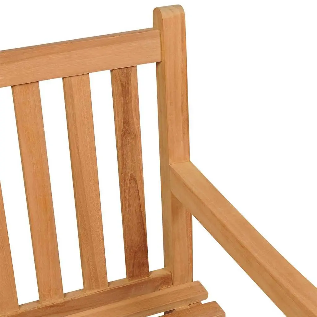 5 Piece Solid Wood Garden Dining Set Teak Outdoor Furniture Table Chairs Benches