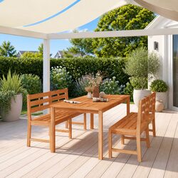 Friendly Teak Wood Garden Dining Set - 3 Pieces
