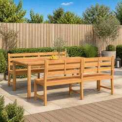Create Cozy Outdoor Moments with This Teak Dining Set