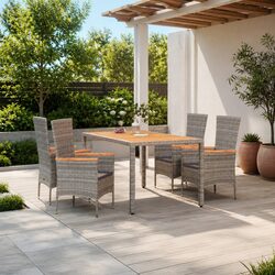Your Friendly 5 Piece Grey Garden Dining Set