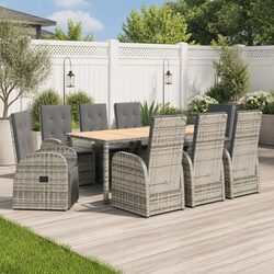 Your Outdoor Oasis Awaits with This 9-Piece Dining Set