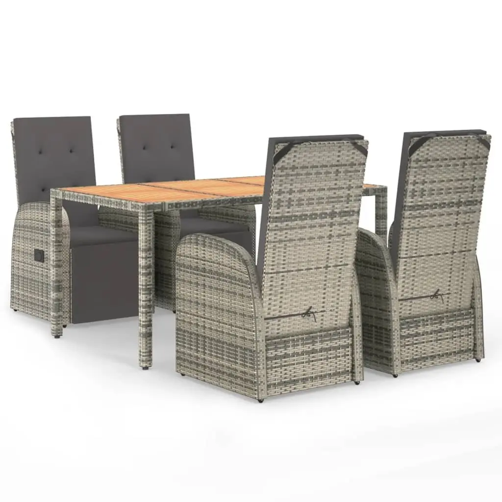 5 Piece Dining Set in Grey