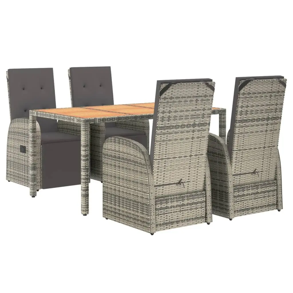 5 Piece Dining Set in Grey