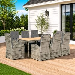 Enjoy Outdoor Meals with the 9 Piece Garden Dining Set