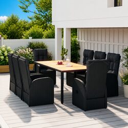 Your Perfect 9-Piece Garden Dining Set with Comfort