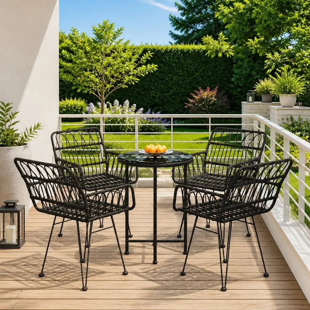 5 Piece Garden Dining Set for Outdoor Relaxation