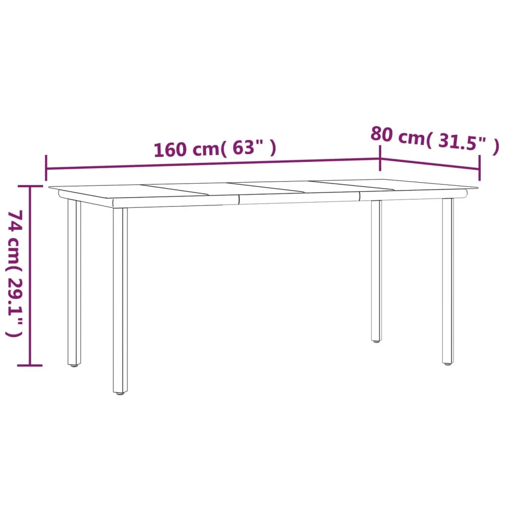 5-Piece Garden Dining Set