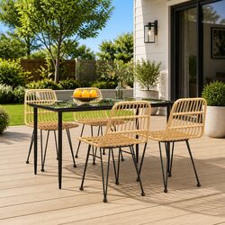 Friendly 5 Piece Garden Dining Set for Your Outdoors