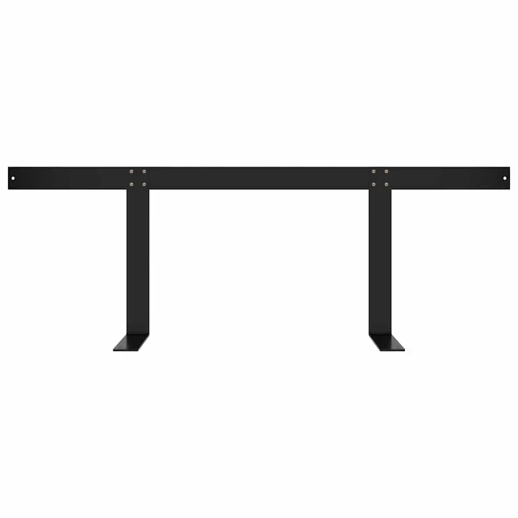 Pallet Sofa Backrest Adjustable Weather-Resistant Iron 110cm Black
