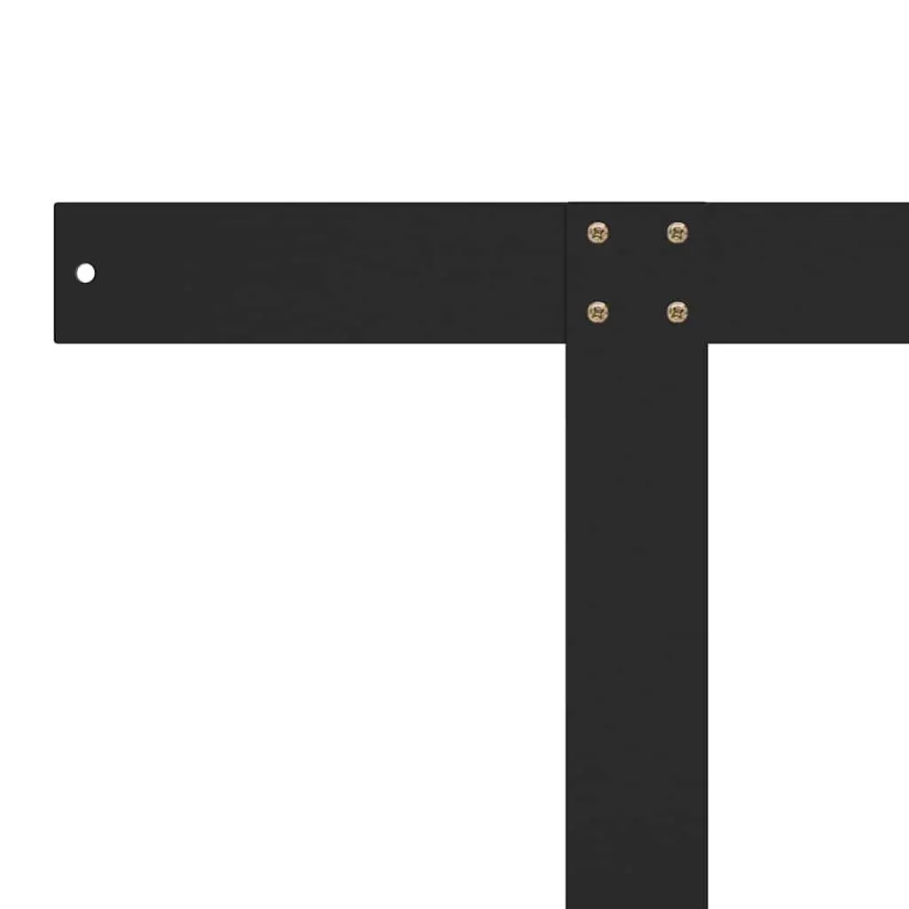 Pallet Sofa Backrest Adjustable Weather-Resistant Iron 110cm Black