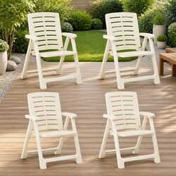 Friendly Outdoor Chair Set - 4 Easy to Move Chairs