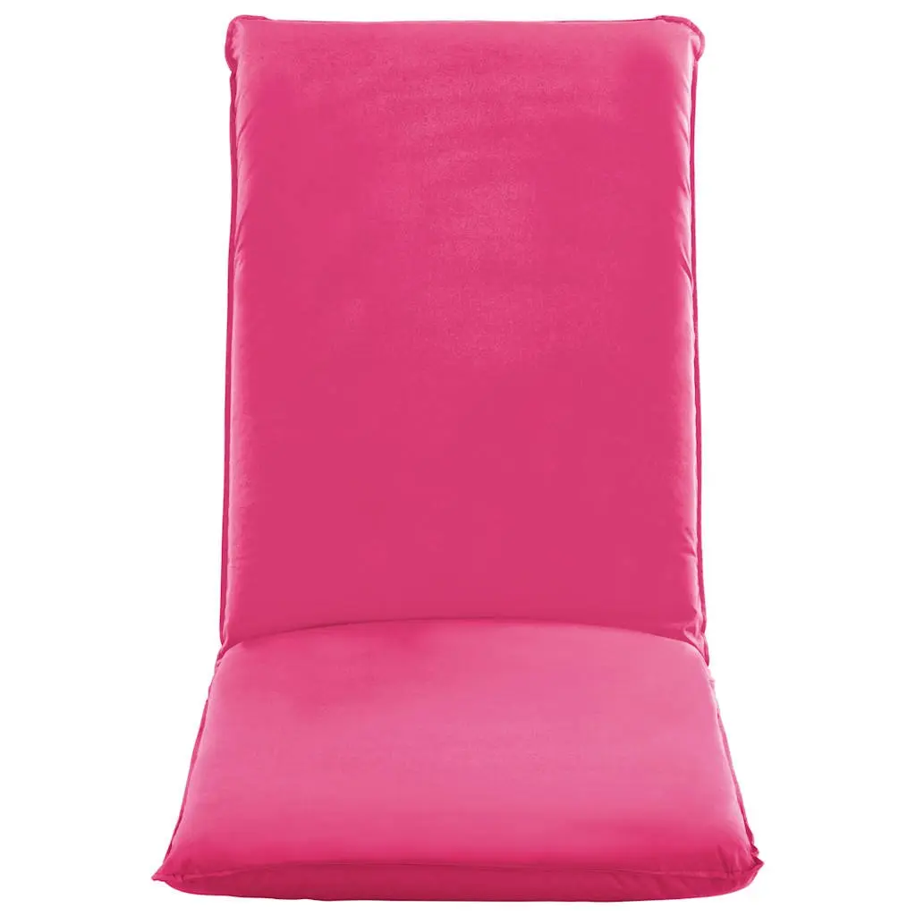 Foldable Sunlounger Pink 5-Level Adjustable Outdoor Garden Beach Reclining Chair