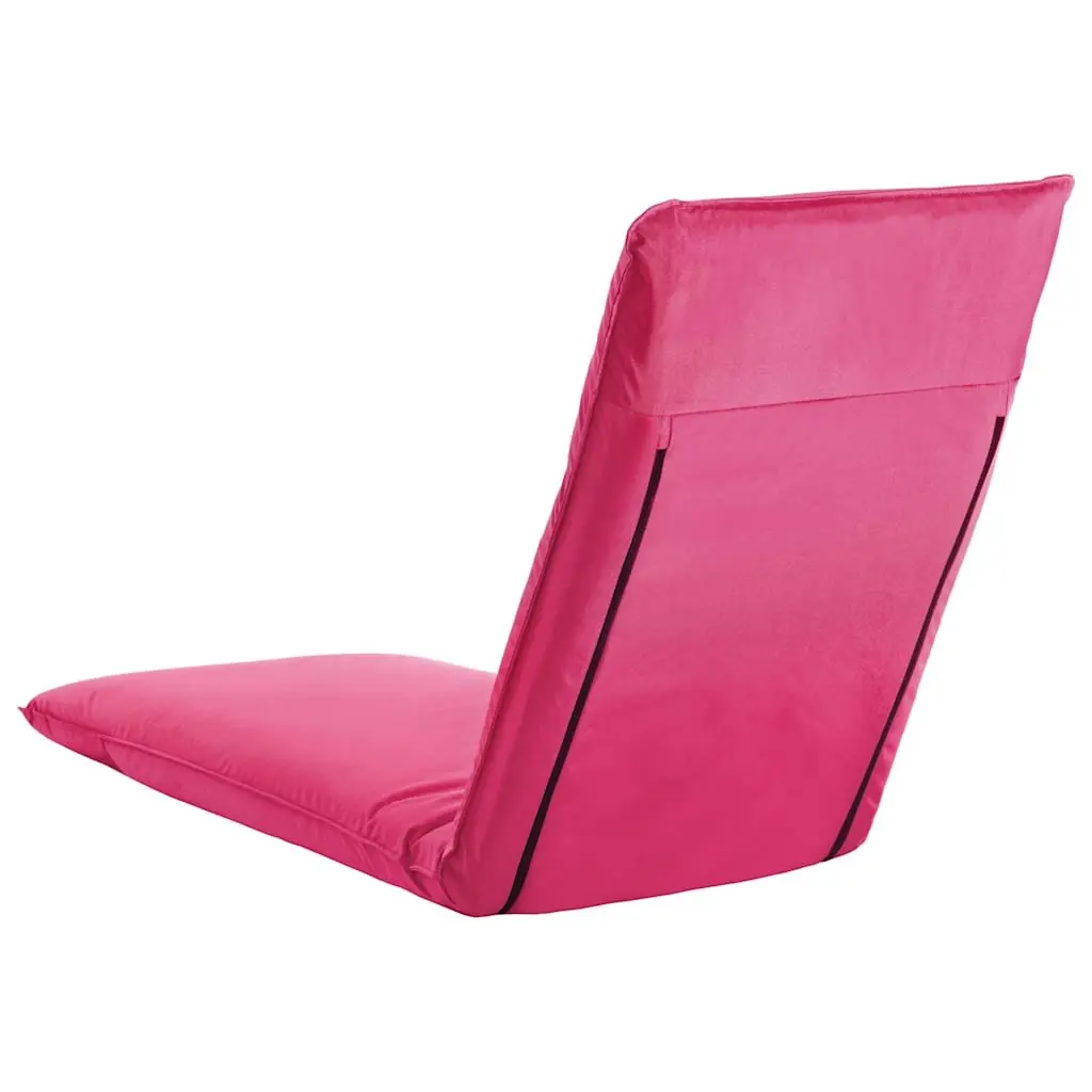 Foldable Sunlounger Pink 5-Level Adjustable Outdoor Garden Beach Reclining Chair