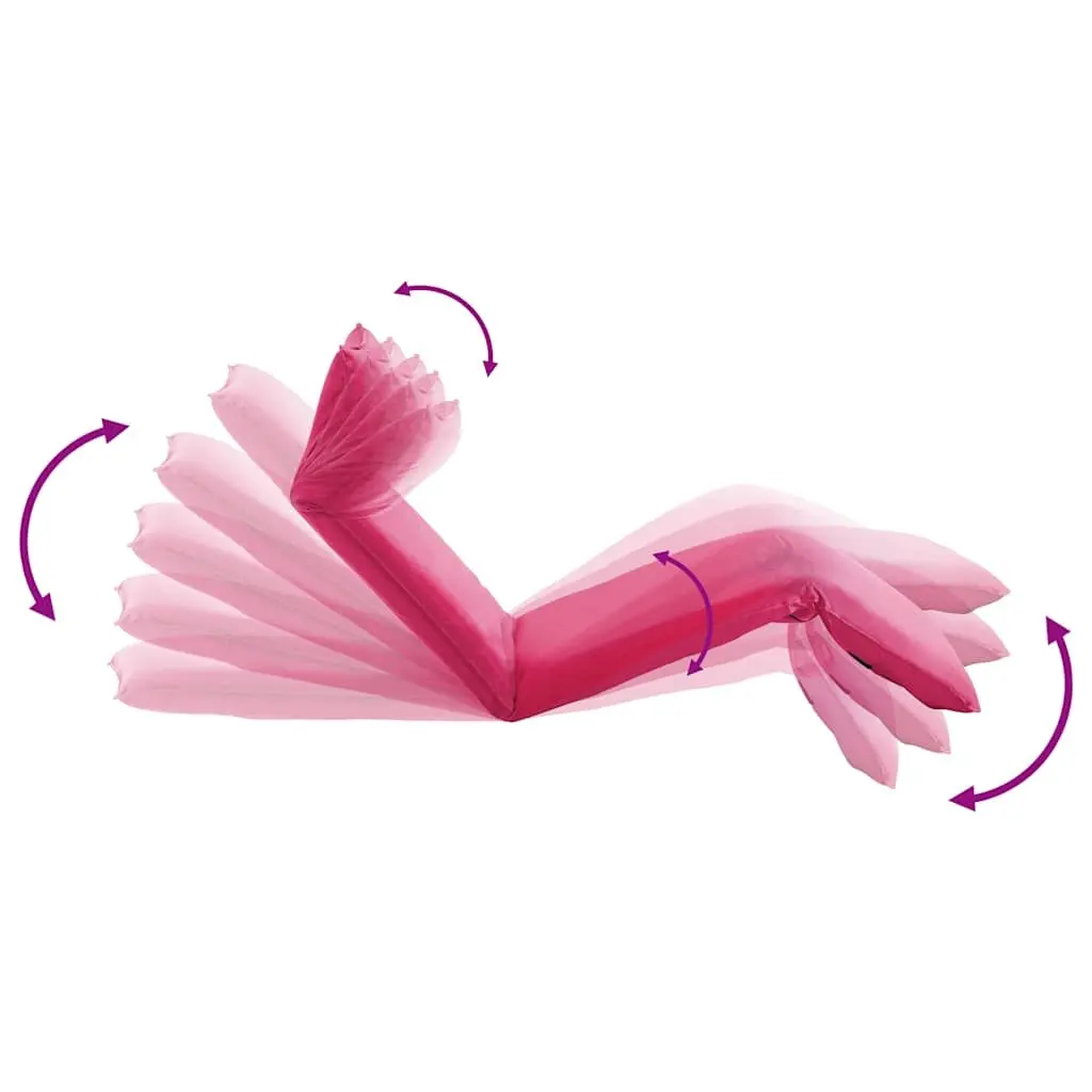 Foldable Sunlounger Pink 5-Level Adjustable Outdoor Garden Beach Reclining Chair