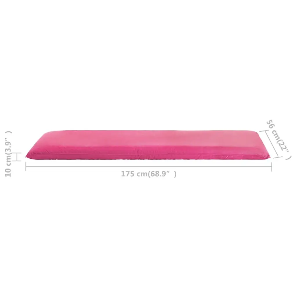 Foldable Sunlounger Pink 5-Level Adjustable Outdoor Garden Beach Reclining Chair