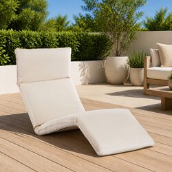 Foldable Sunlounger Outdoor Lounge Chair 5-Level Adjustable Garden Beach