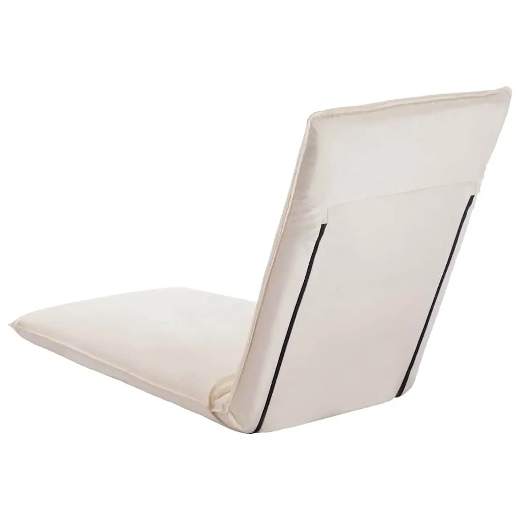 Foldable Sunlounger 5-Level Adjustable Outdoor Lounge Chair White