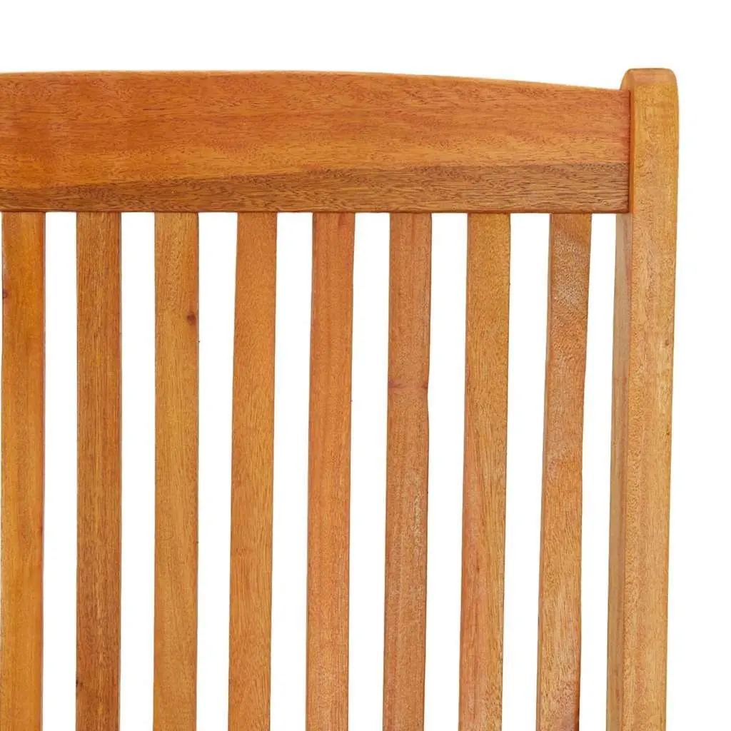 Folding Garden Chairs 2 pcs Solid Wood Eucalyptus Outdoor Seating Brown