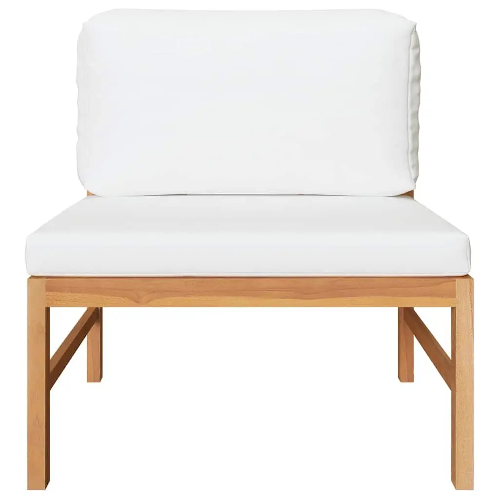 Outdoor Sectional Sofa Lounge Set 2 Piece Cream Cushions Garden Seating