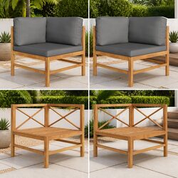 Create Your Perfect Outdoor Space with this Corner Sofa Set